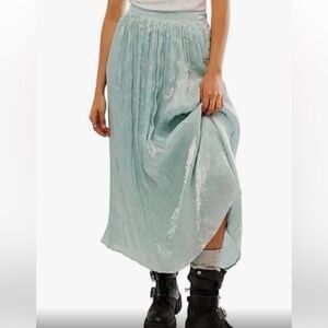 Free People Vera City Skirt in Seaglass Sizes 8-12 New With Tags